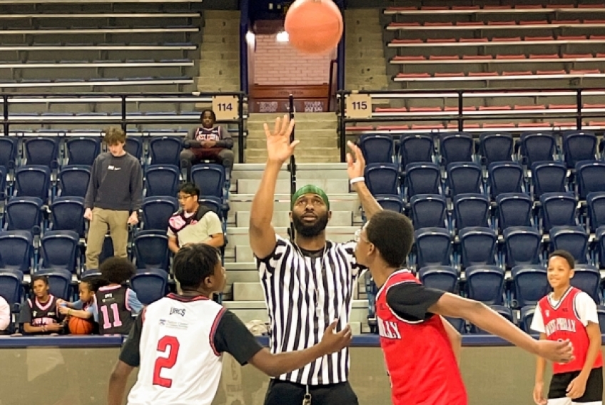 Marquese Johnson, an alum of the Penn-West Philly Basketball League, now coordinates sports, fitness, and health programming at Netter