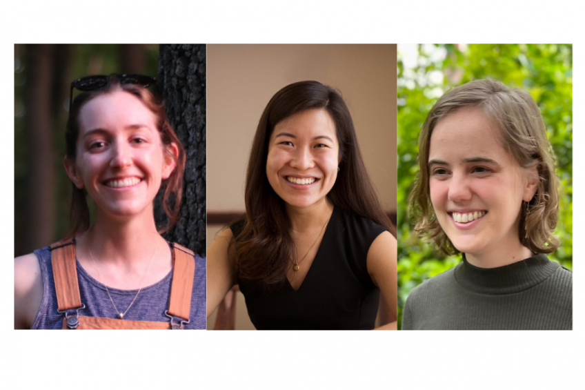 Erin Purvis (left), Joyce Kim (middle), and Laura Ogburn (right)